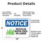 Signmission Recycled Water Used On Lawns, 10 in W x Rectangle, Plastic OS-2PACK-NS-P-710-L-18006 - alternate 2
